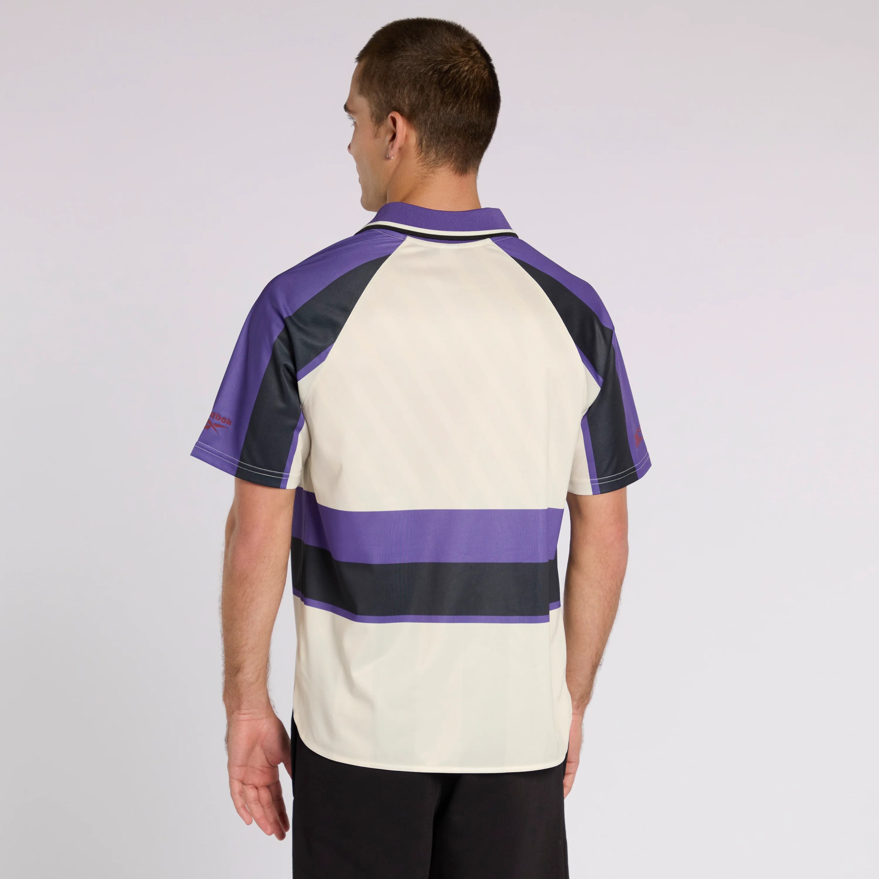 Reebok Retro Jersey White/Black/Purple - Image 4