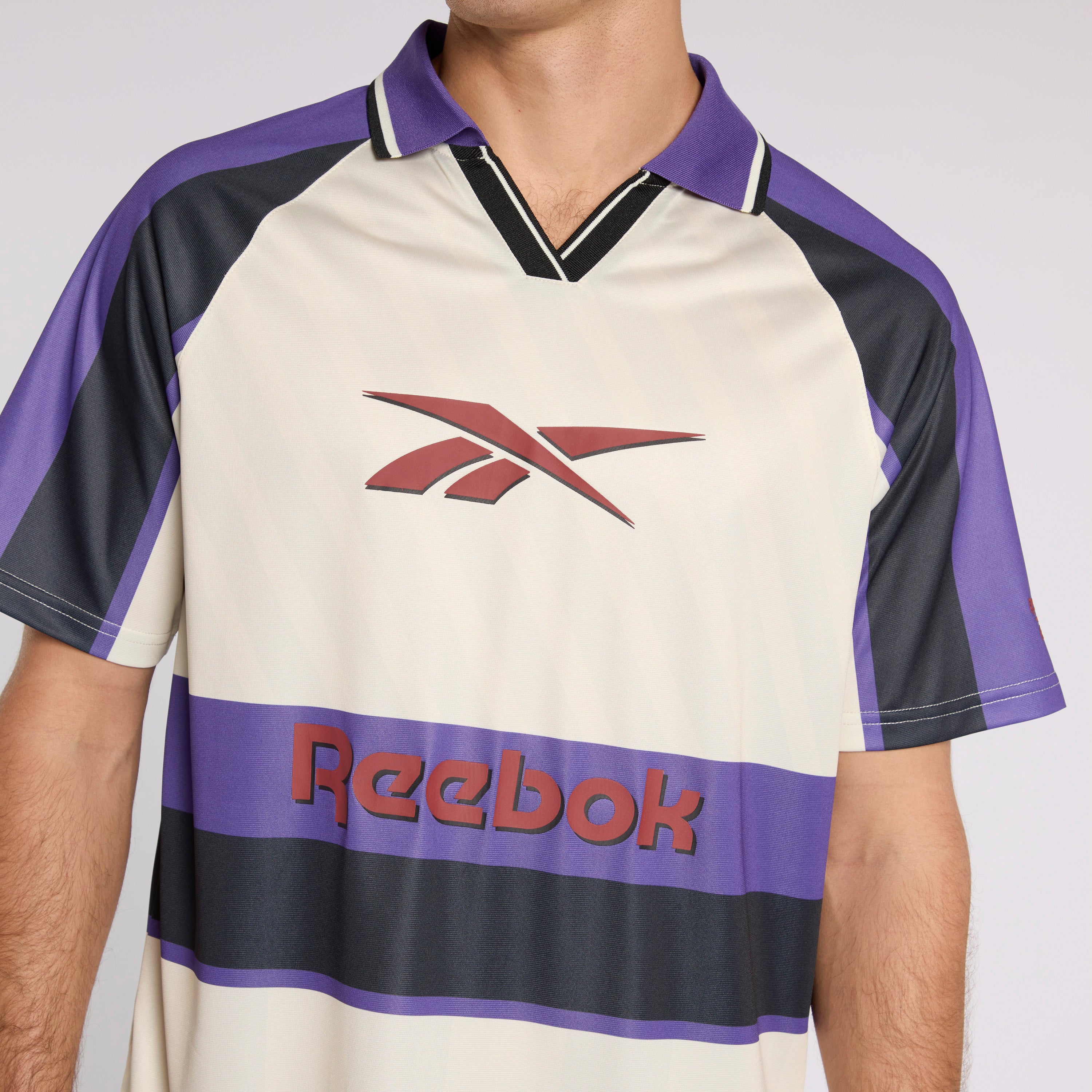 Reebok Retro Jersey White/Black/Purple - Image 5