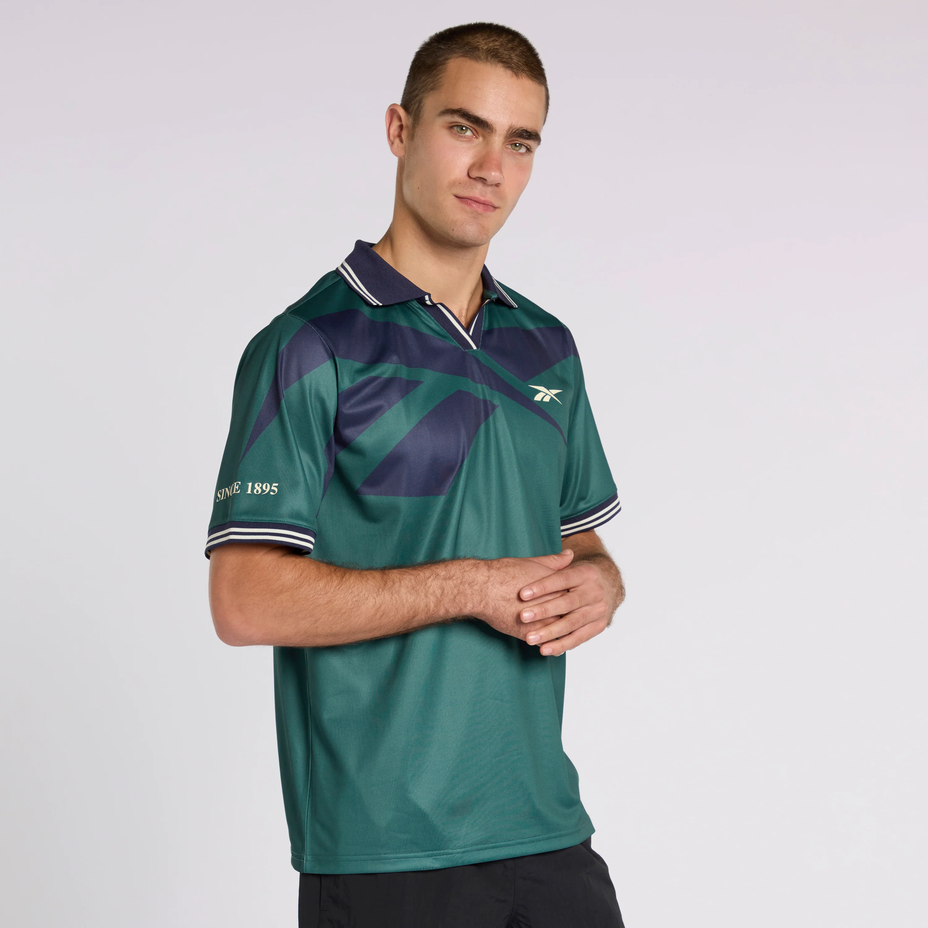 Reebok Vector Jersey White/Green/Navy - Image 2