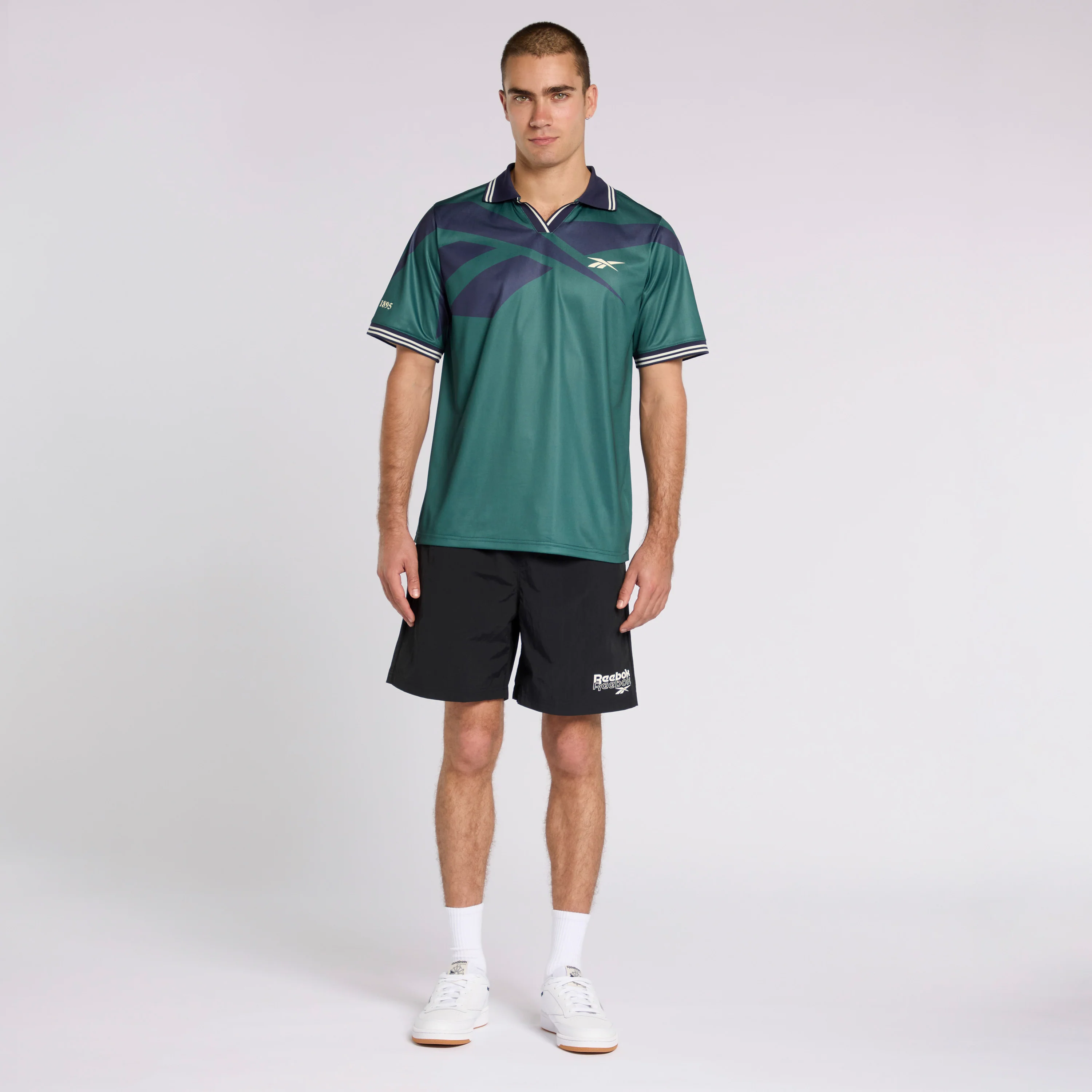 Reebok Vector Jersey White/Green/Navy - Image 3