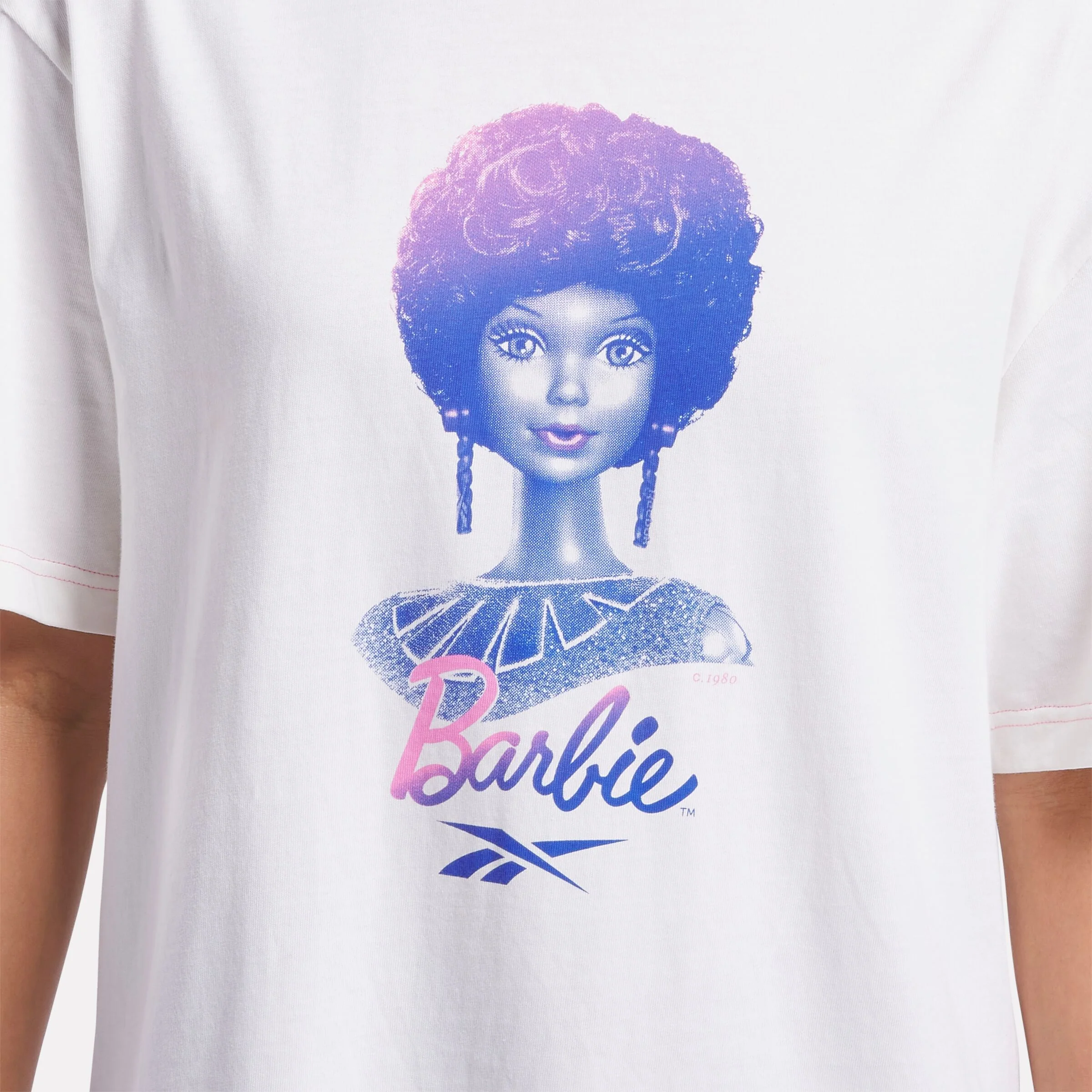 Reebok X Barbie Graphic Tee Chalk - Image 4