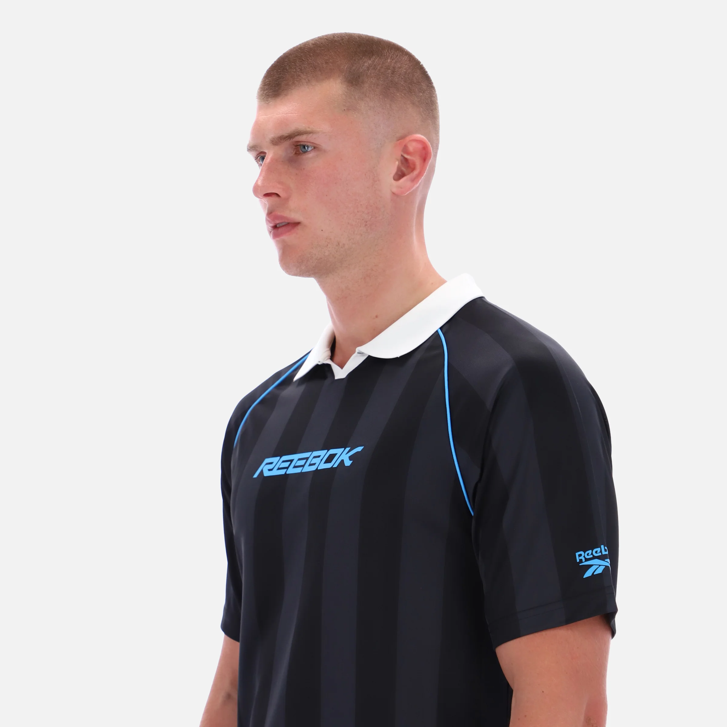 Retro Footy Polo Black - Image 2