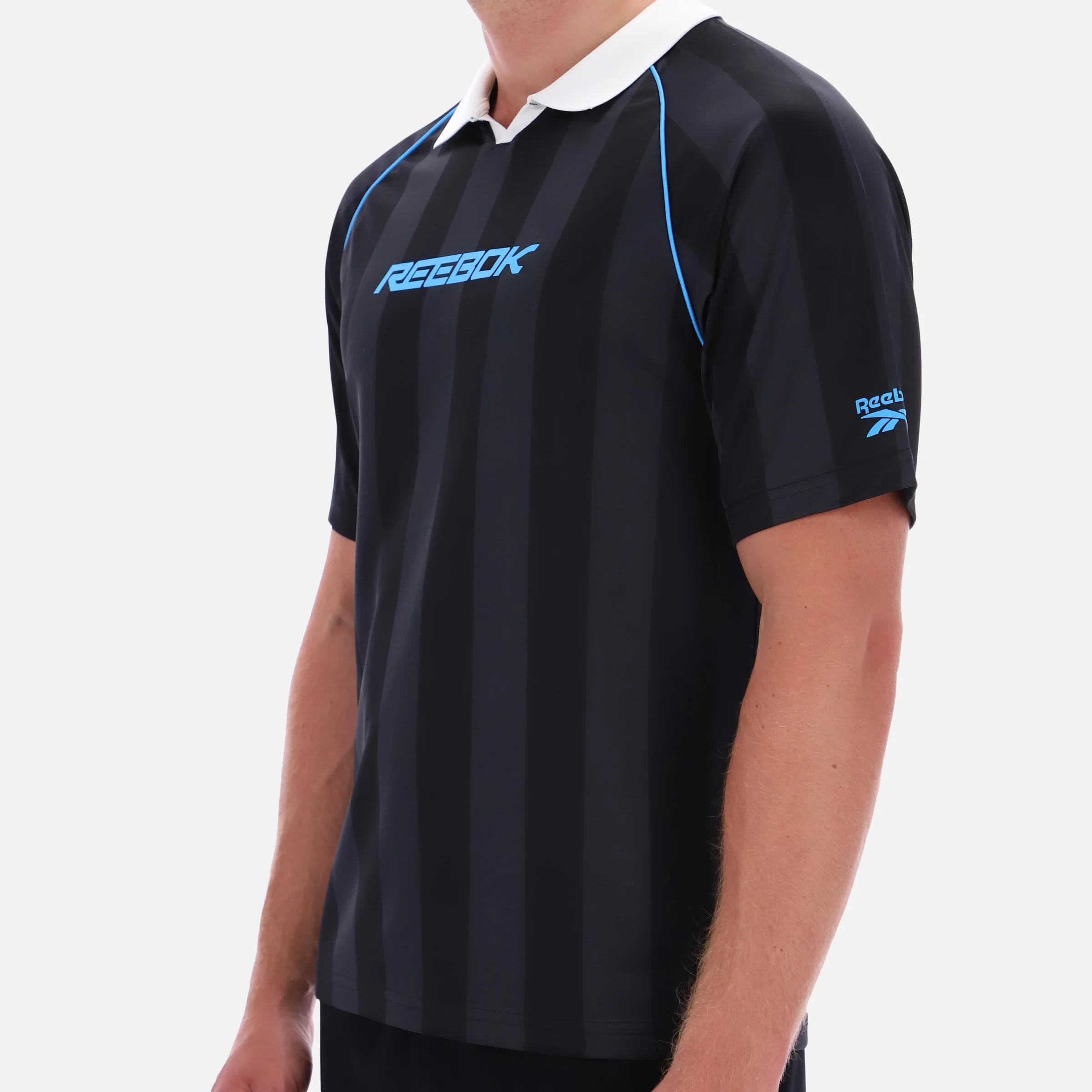 Retro Footy Polo Black - Image 3