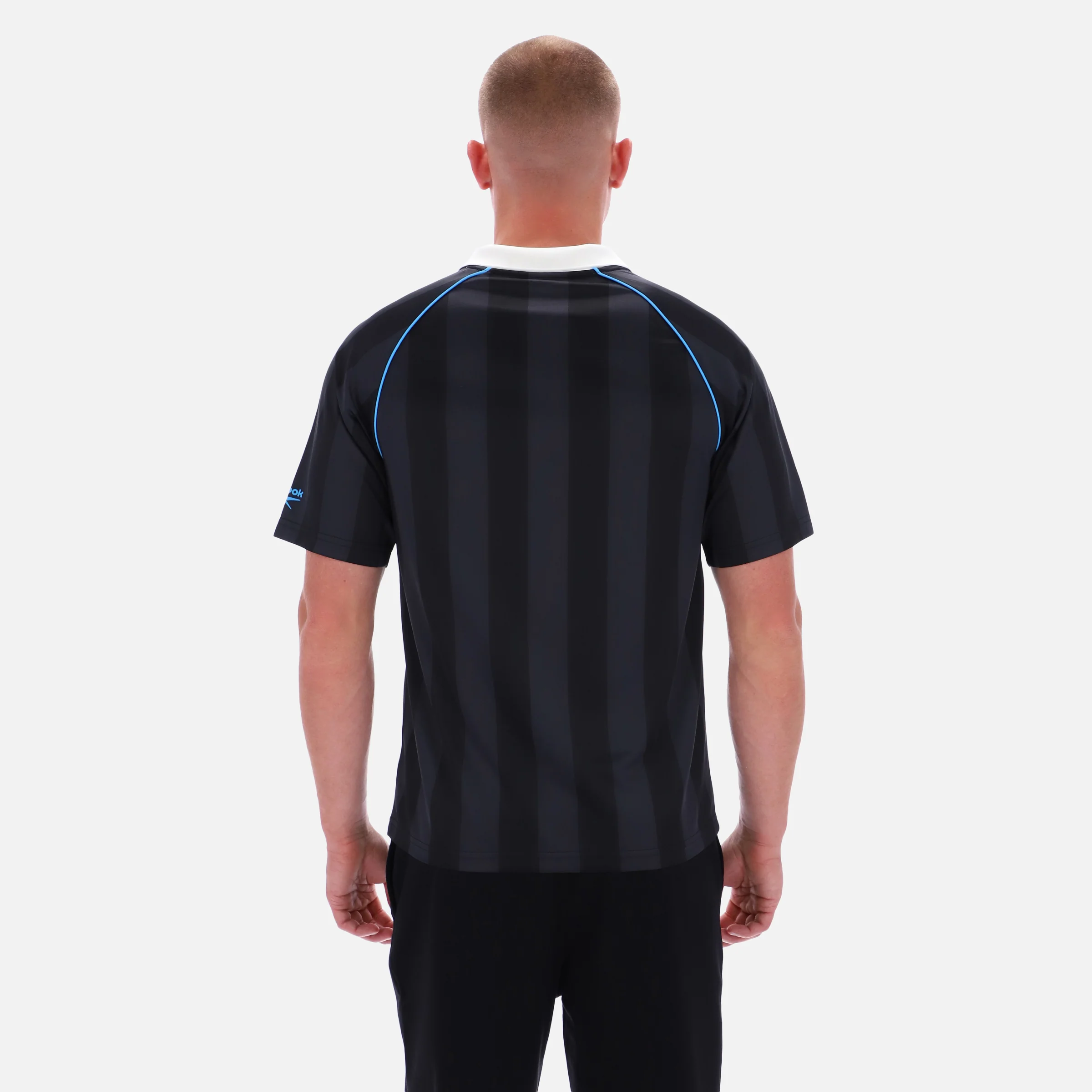 Retro Footy Polo Black - Image 4