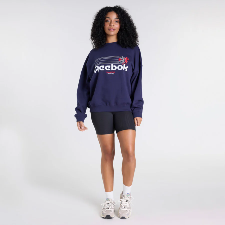 Retro Running Crew Washed Navy