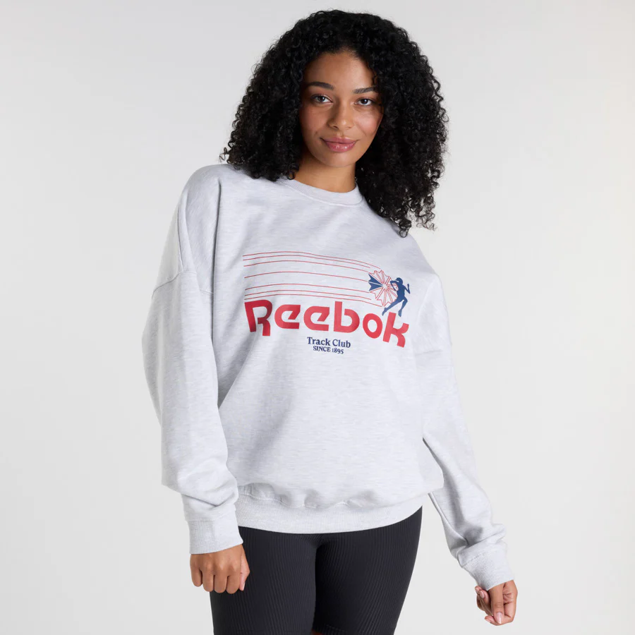 Retro Running Crew White Marle - Image 2
