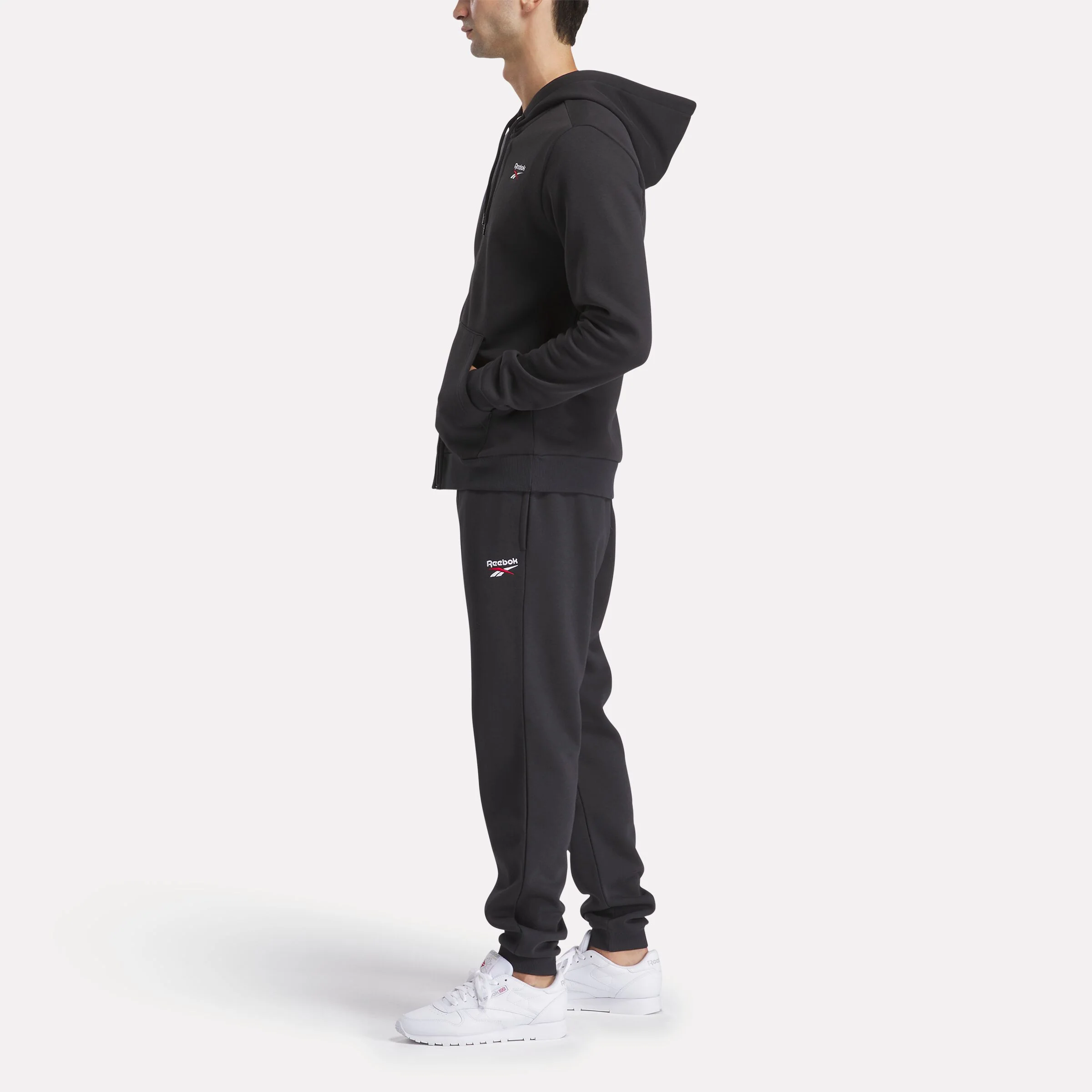 Ri Sl Fleece Fz Black/White/Vector Red - Image 2