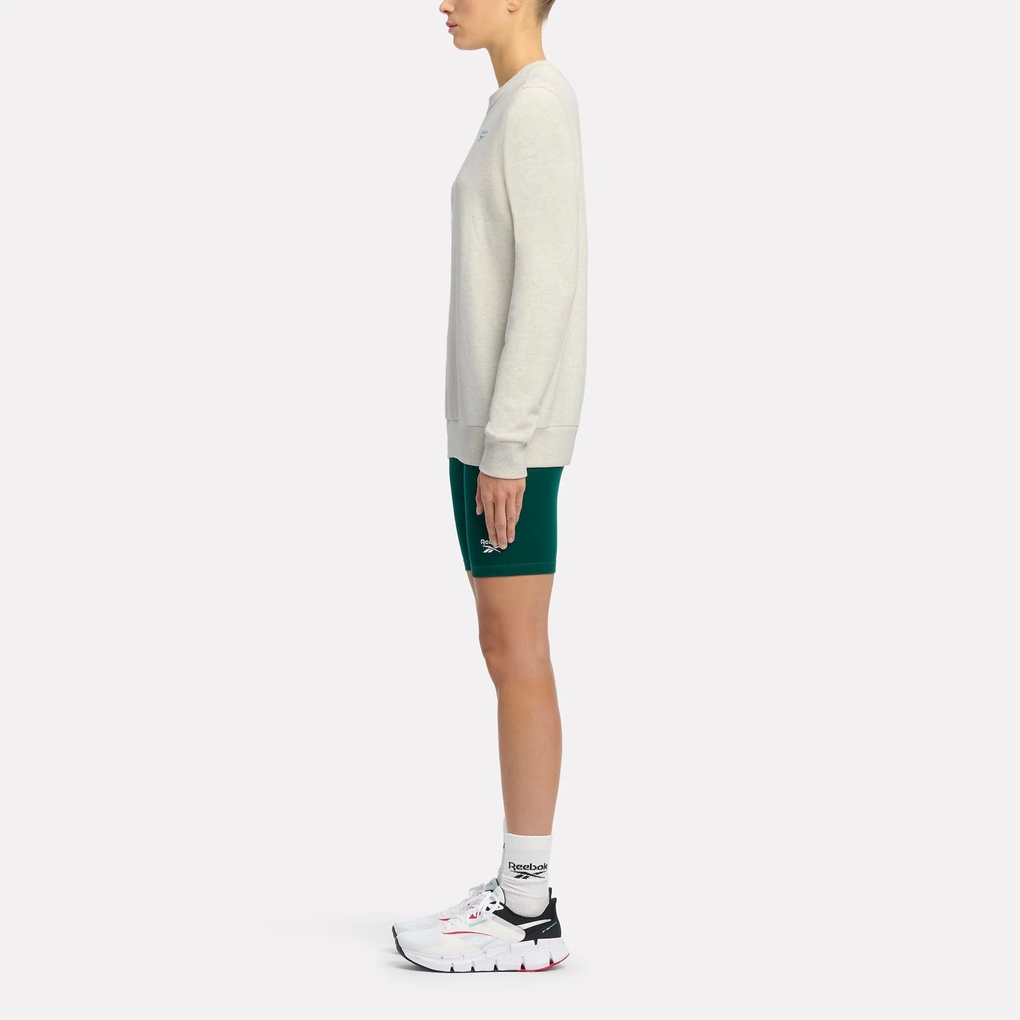 Ri Sl French Terry Crew Chalk Mel/Chalk - Image 2