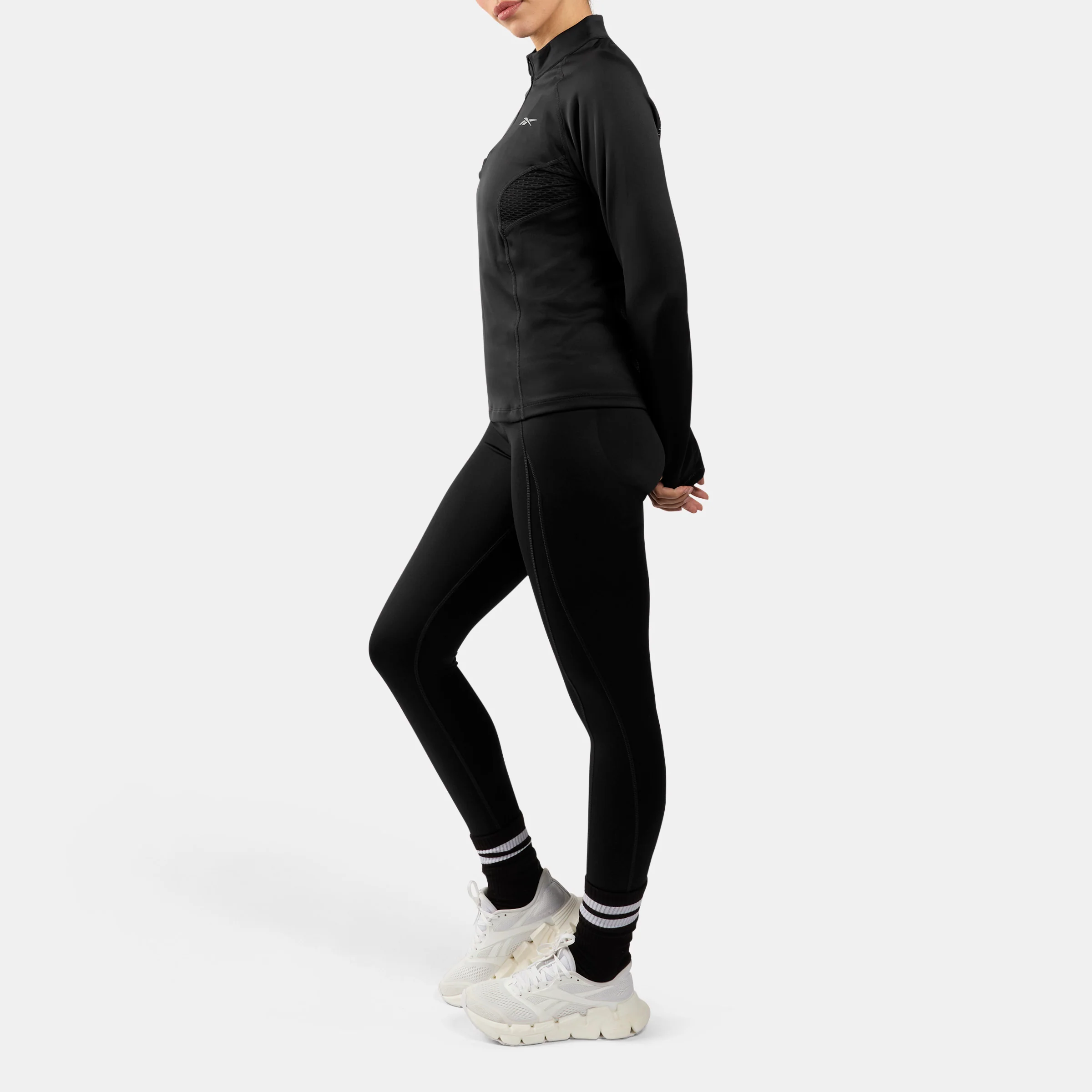 Running 1/4 Zip Night Black - Image 2