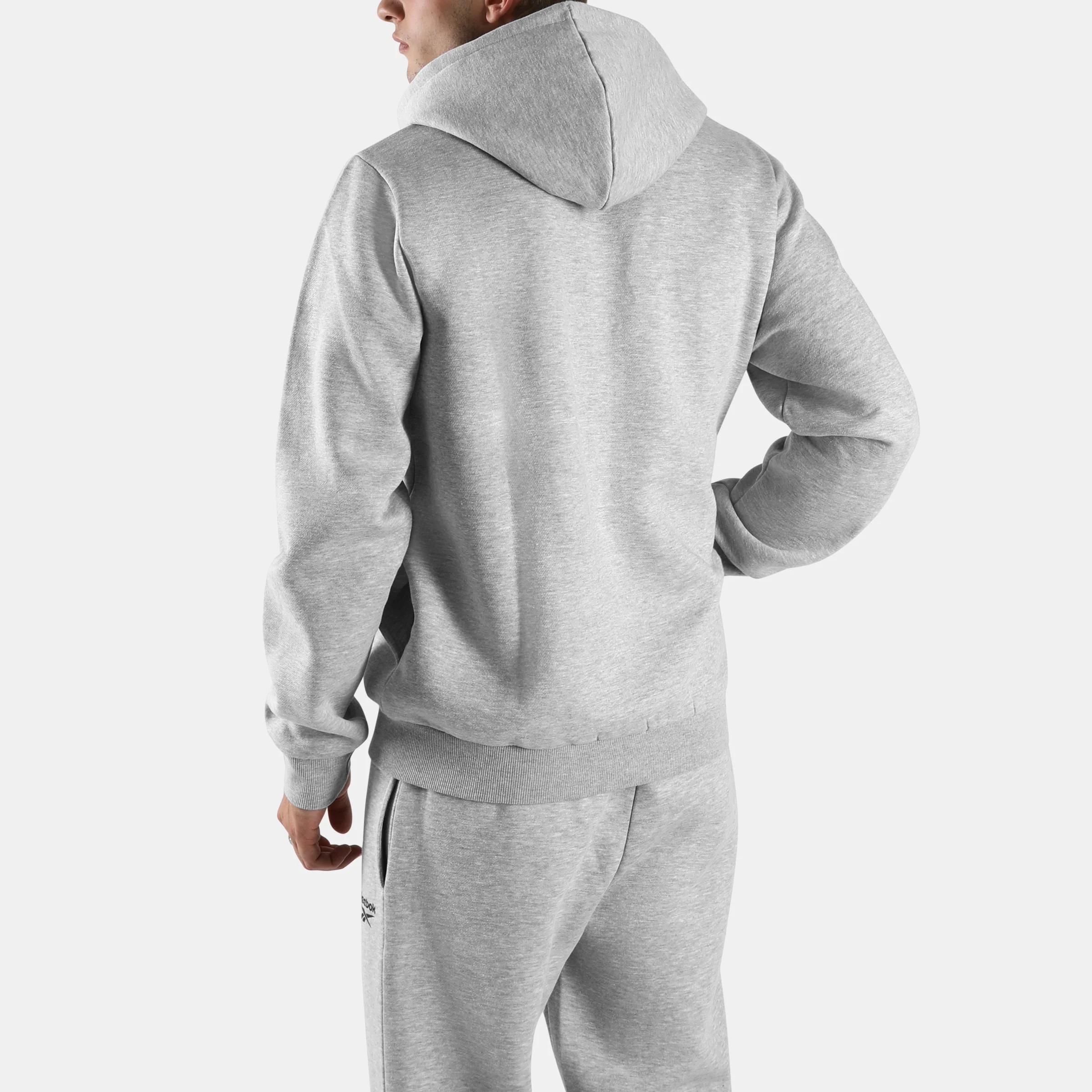 Small Logo Zip Through Hoody Light Grey Marl - Image 3