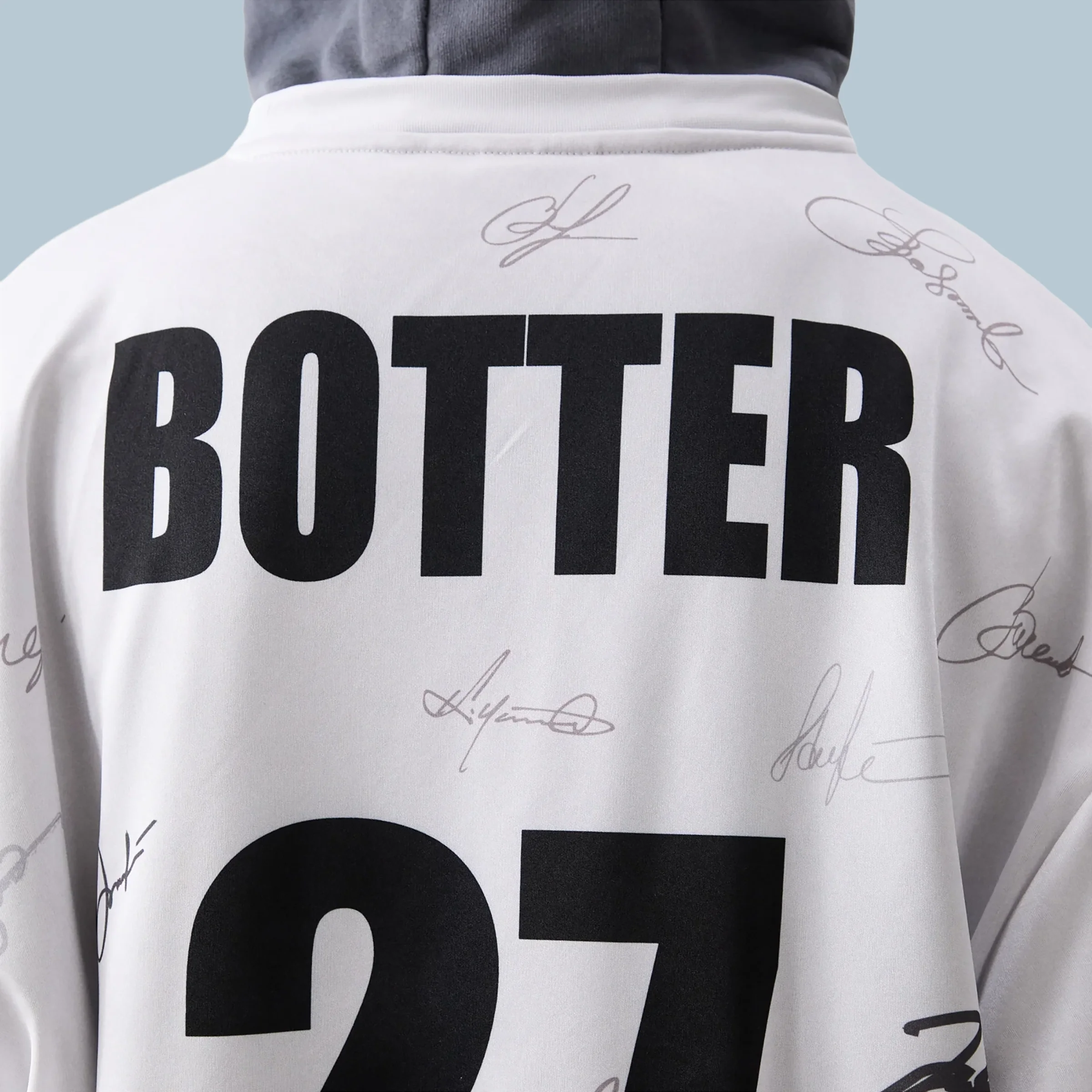 Soccer Hybrid Hoodie Botter Autograph Print - Image 5