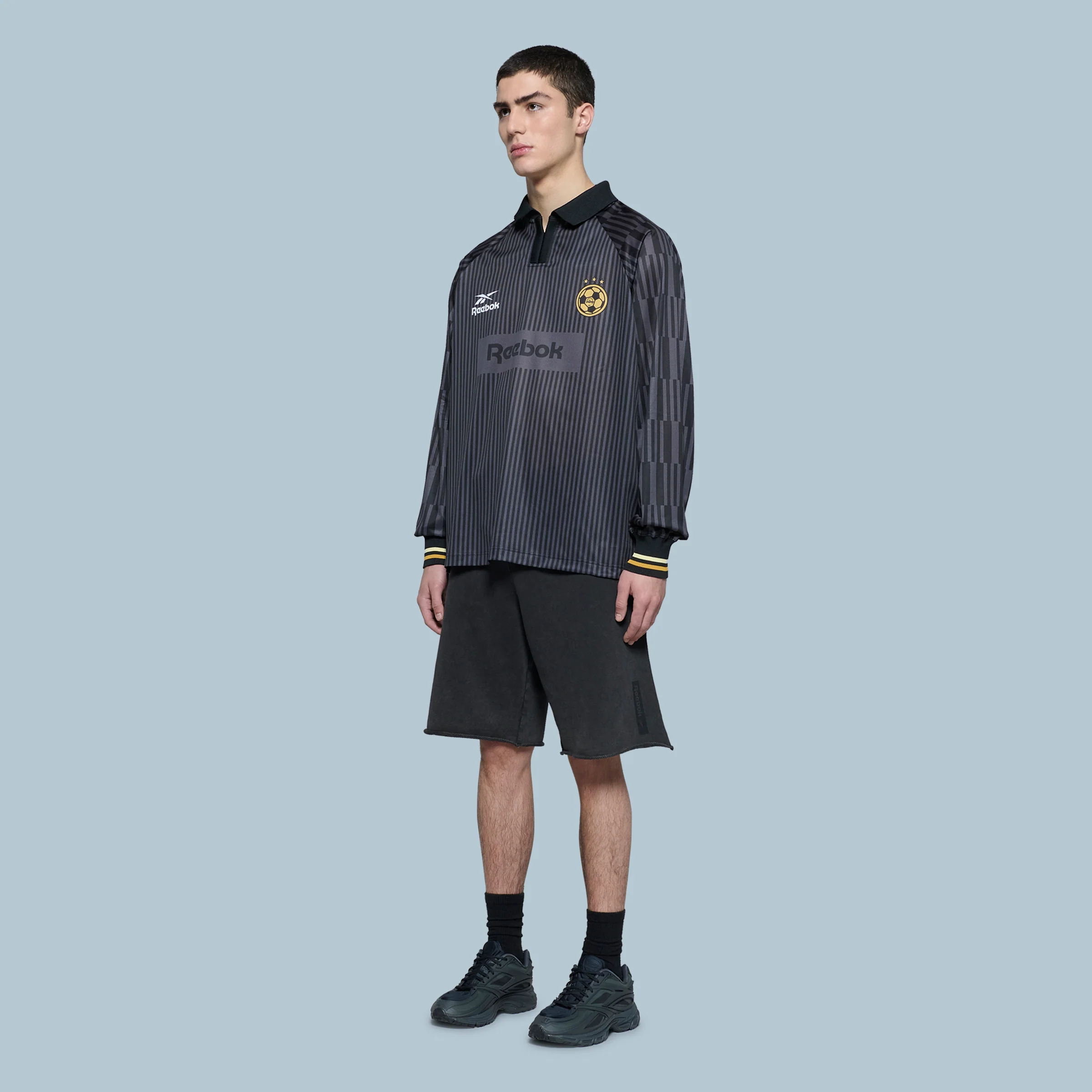Soccer Ls Tee 22 Graphic Black - Image 5