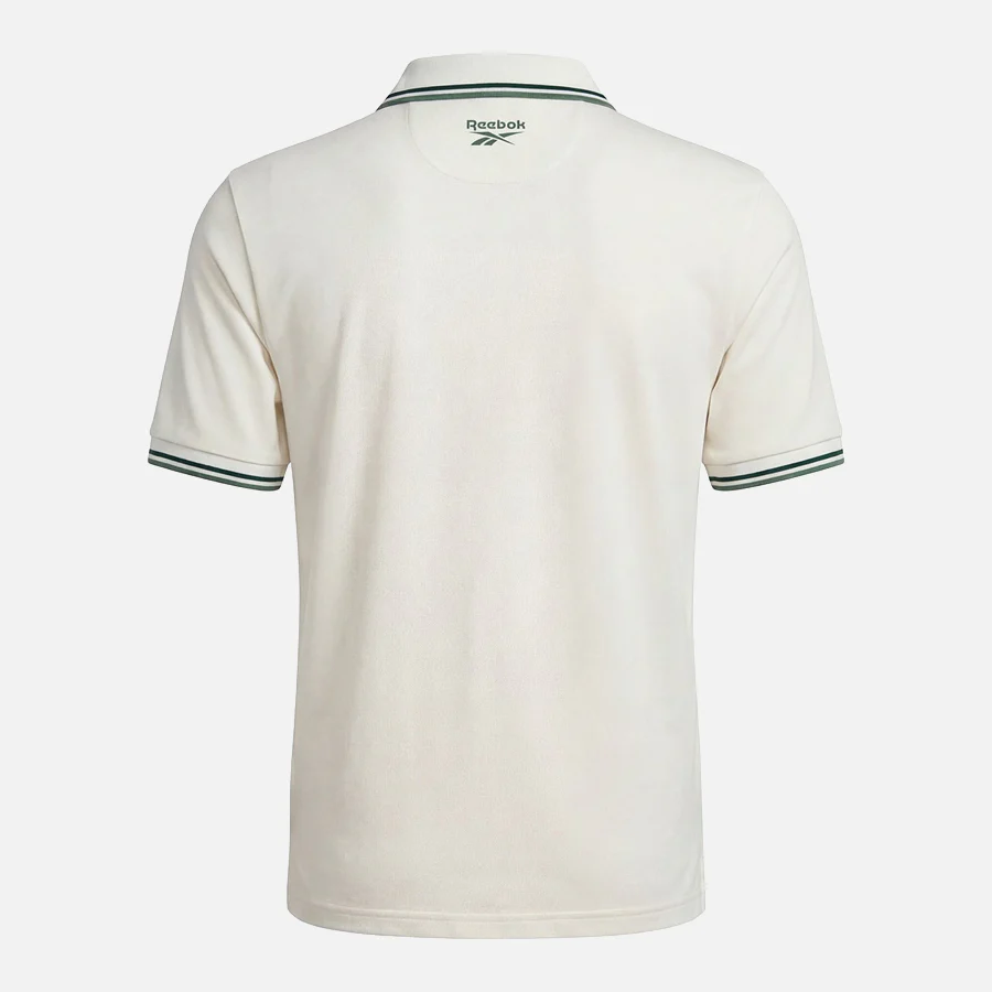 Solid Performance Polo Chalk/Deep Sea/Metal Green - Image 2