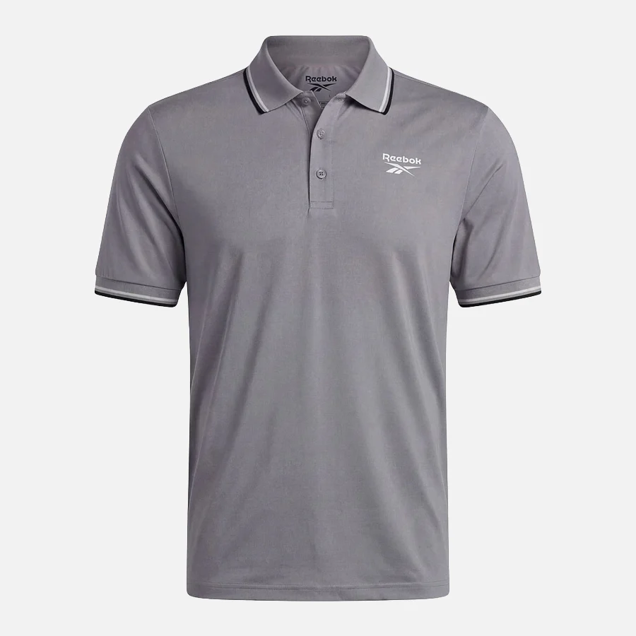 Solid Performance Polo Grey/White/Black