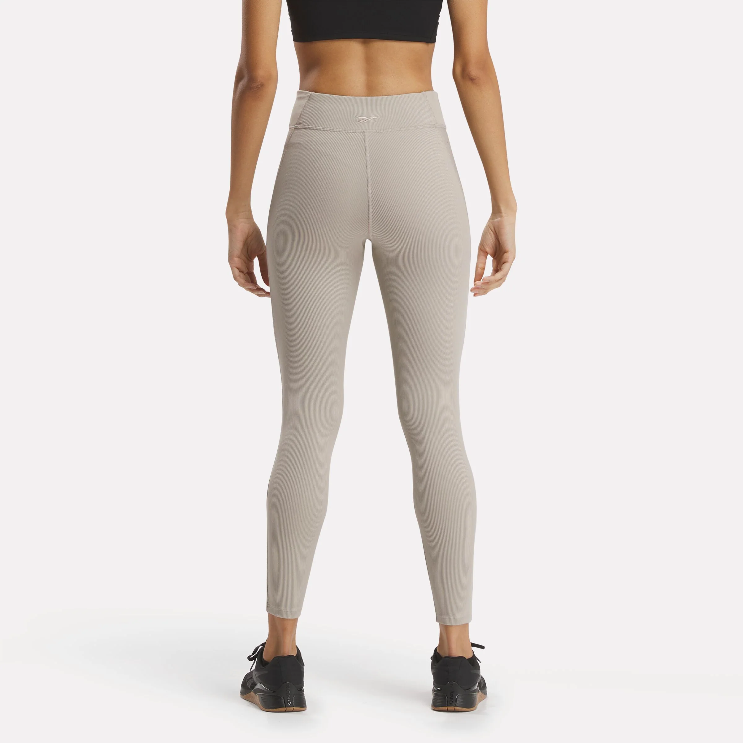 Studio Ribbed High-Rise Leggings Ash - Image 3