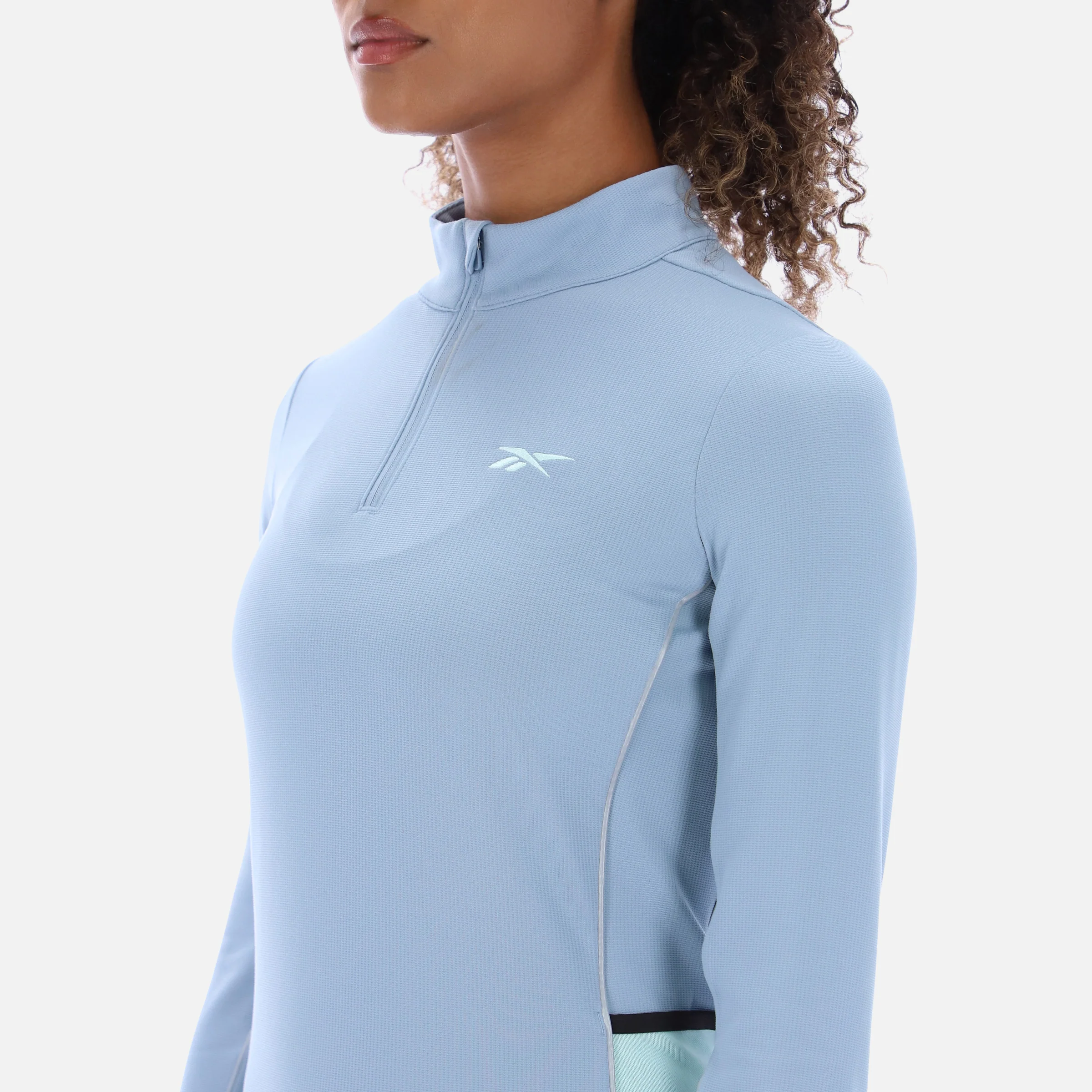 Tech Jersey Ls Run Top Leisure Blue - Image 3