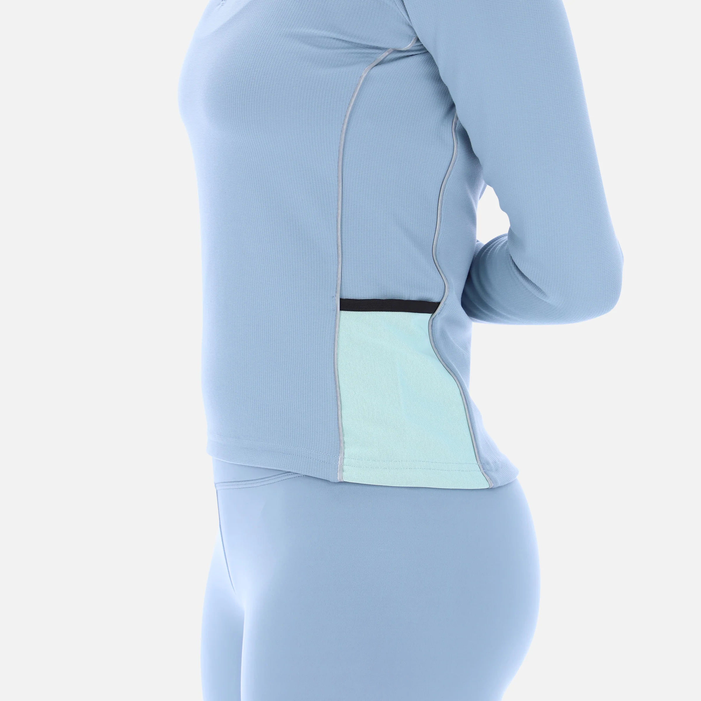 Tech Jersey Ls Run Top Leisure Blue - Image 4