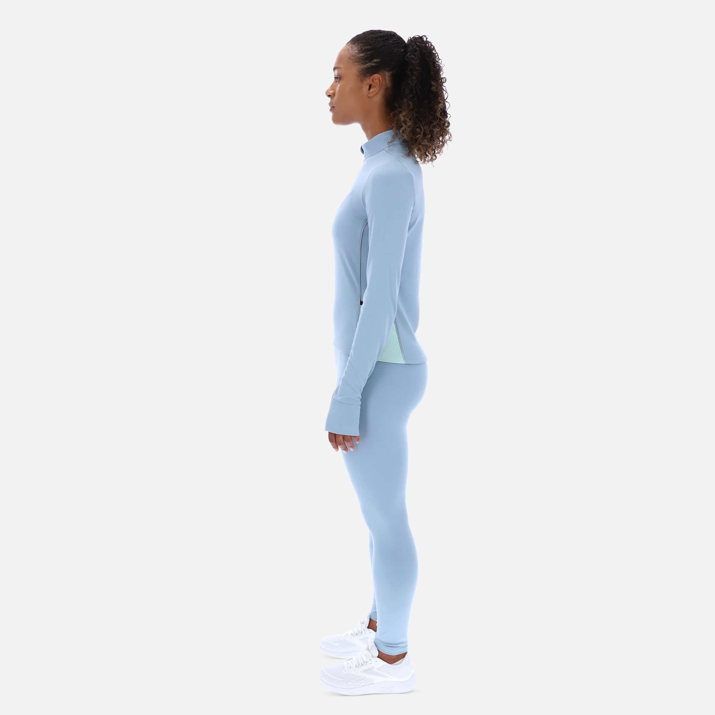 Tech Jersey Ls Run Top Leisure Blue - Image 6