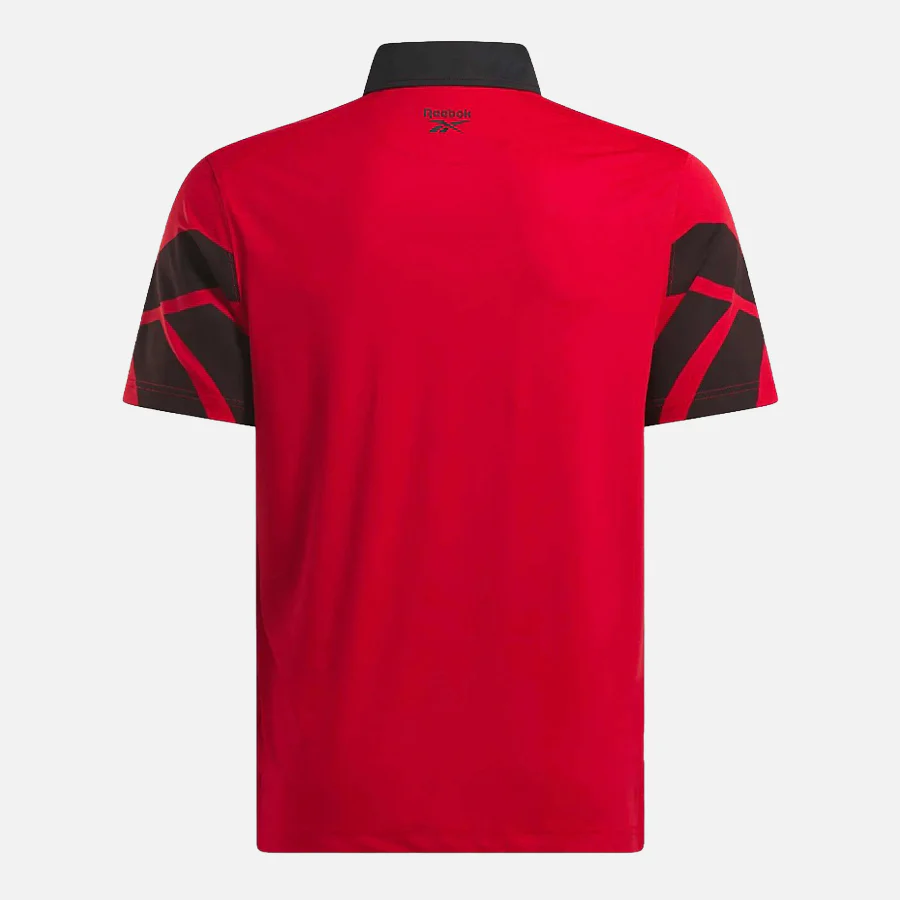 Vector Sleve Polo Chalk/Red/Vector Navy - Image 2