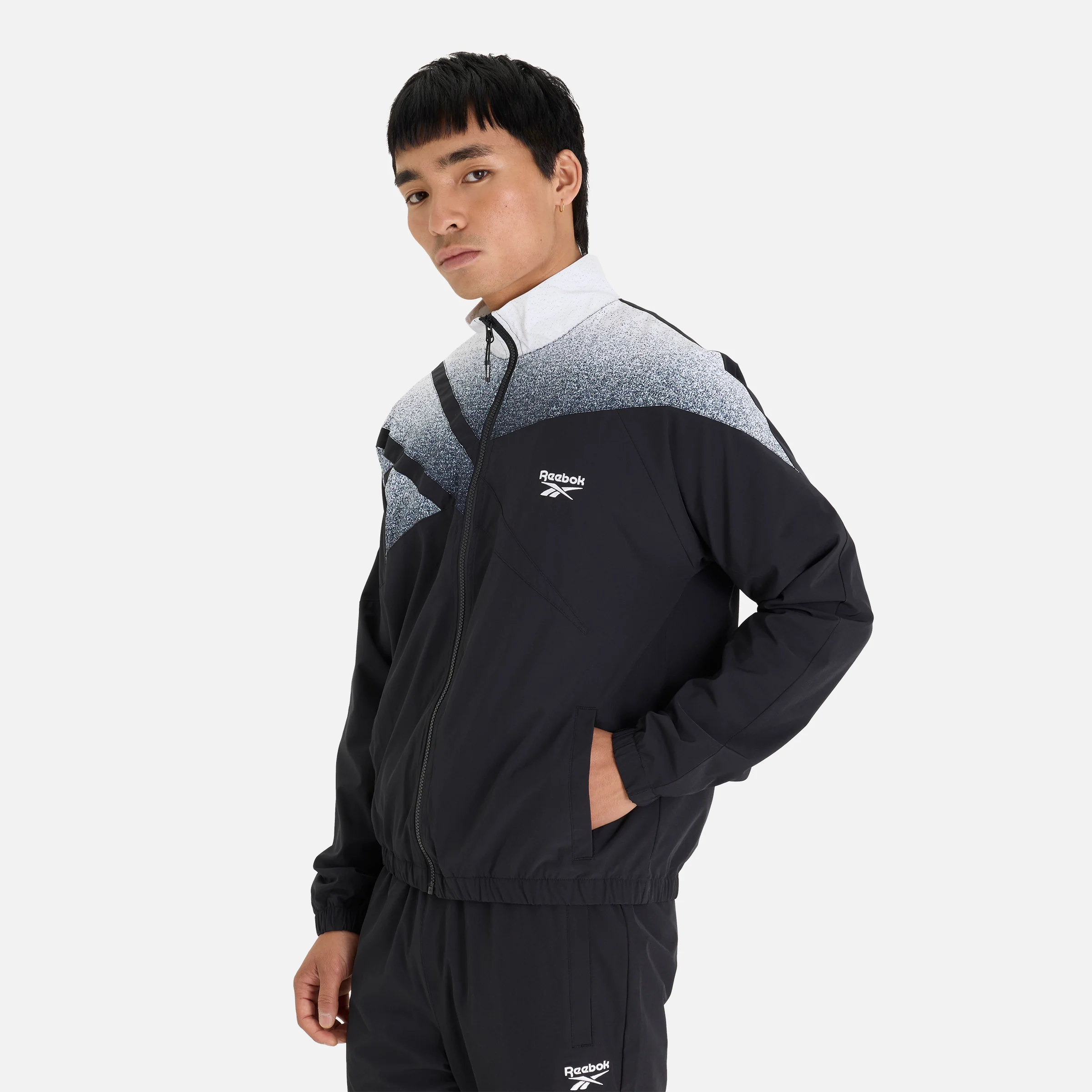 Vector Spray Print Track Top Black - Image 3