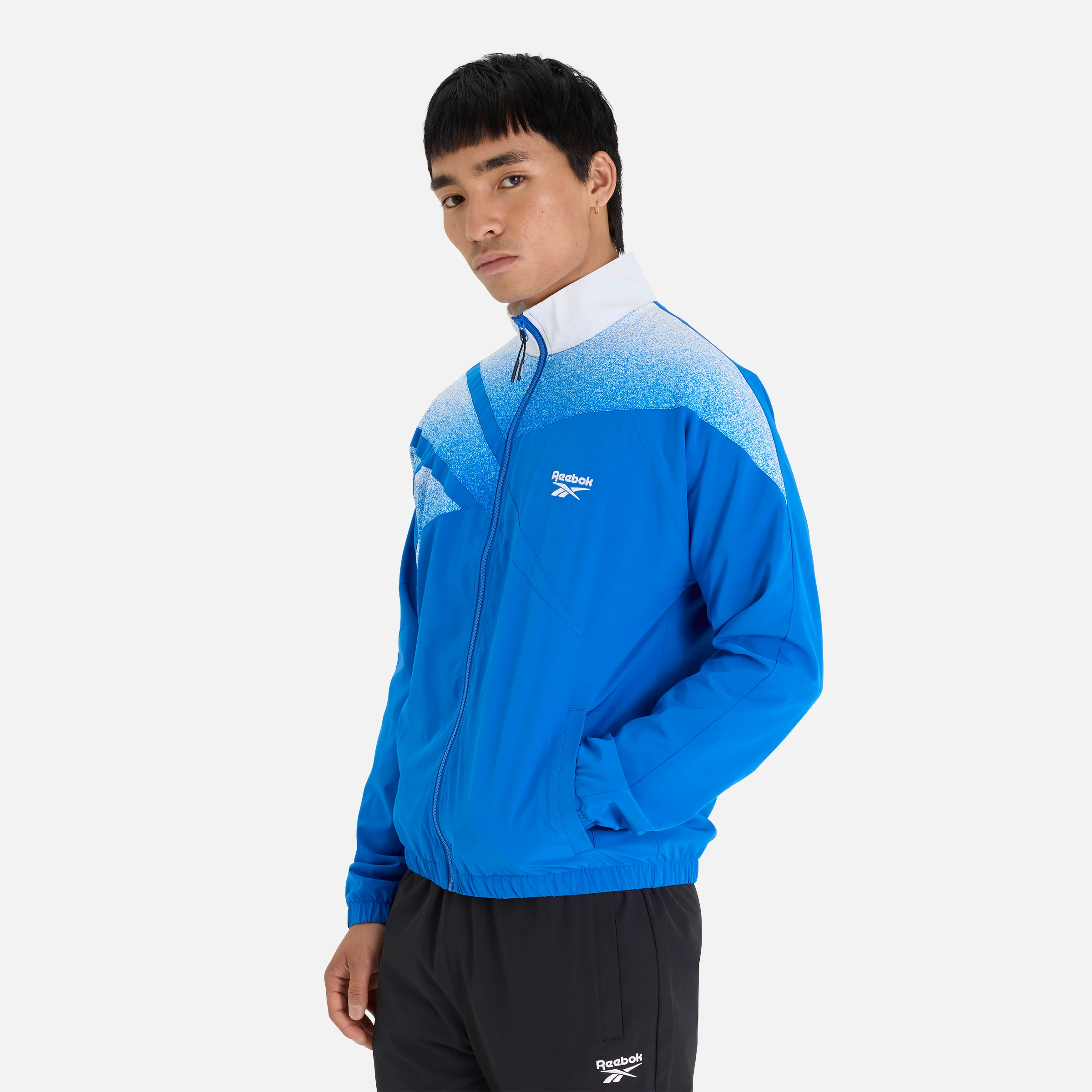 Vector Spray Print Track Top Optimum Blue - Image 3
