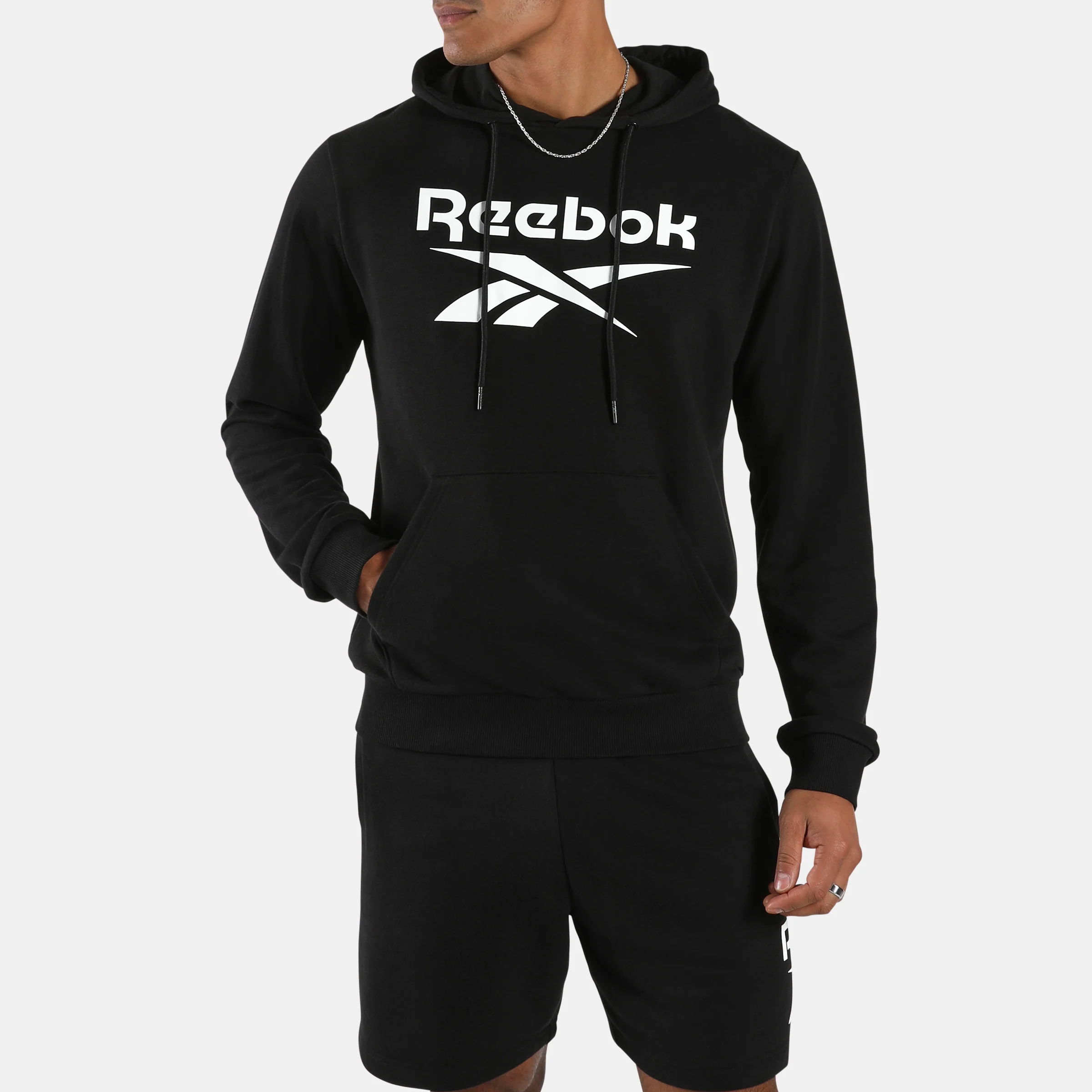 Victor Big Logo Pullover Hoody Black