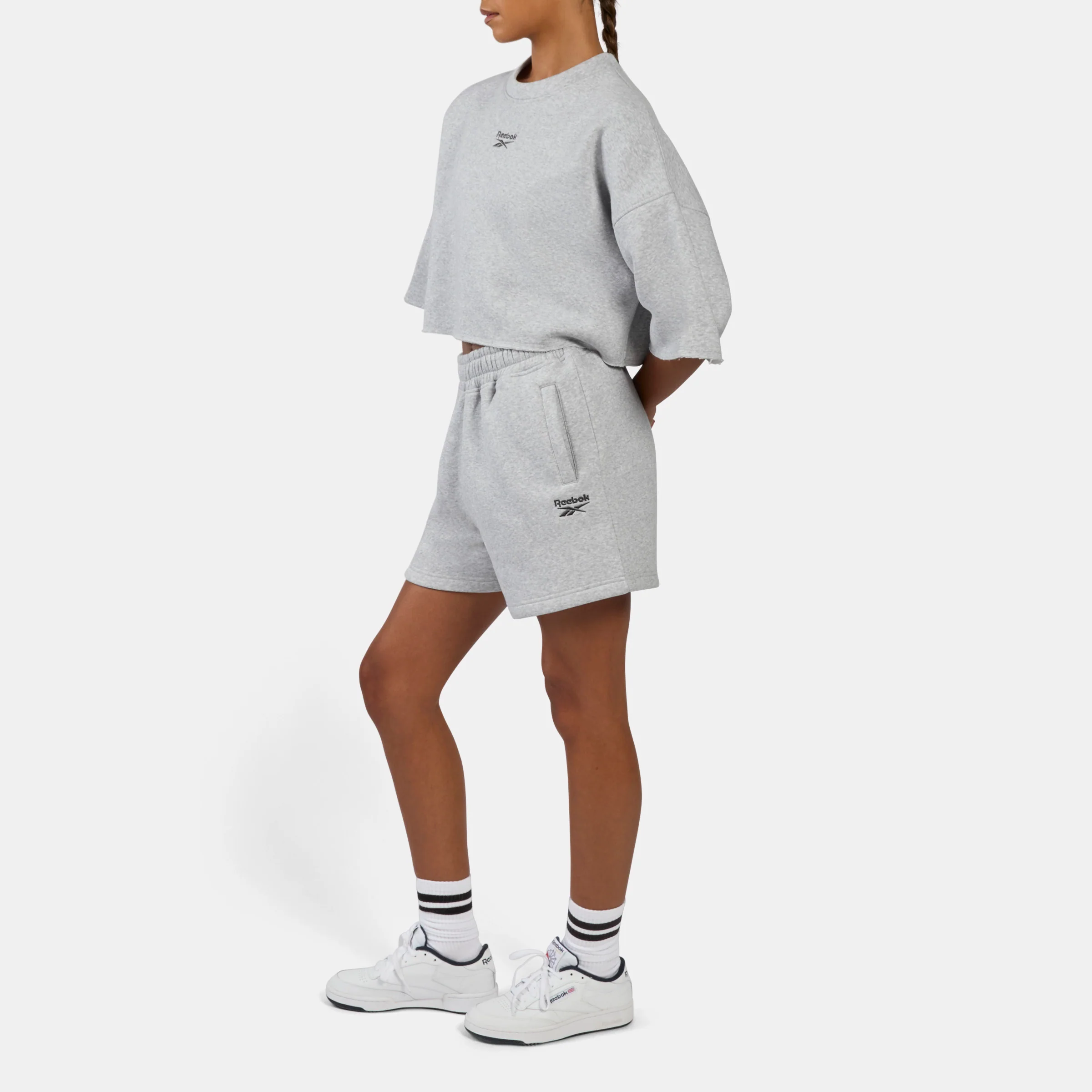 Wardrobe Essentials Short Silver Marl - Image 2