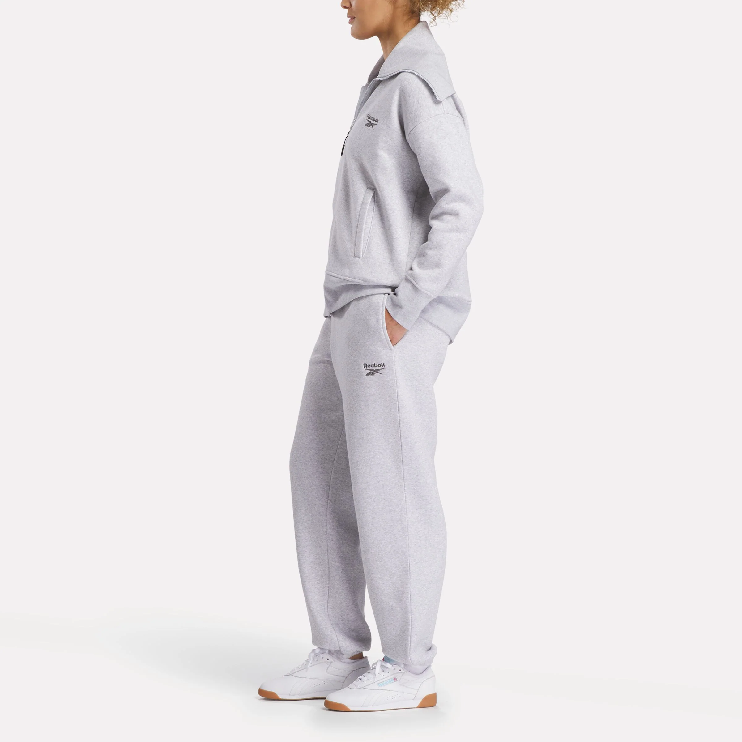 Wardrobe Essentials Sweatpant Silver Marl - Image 2