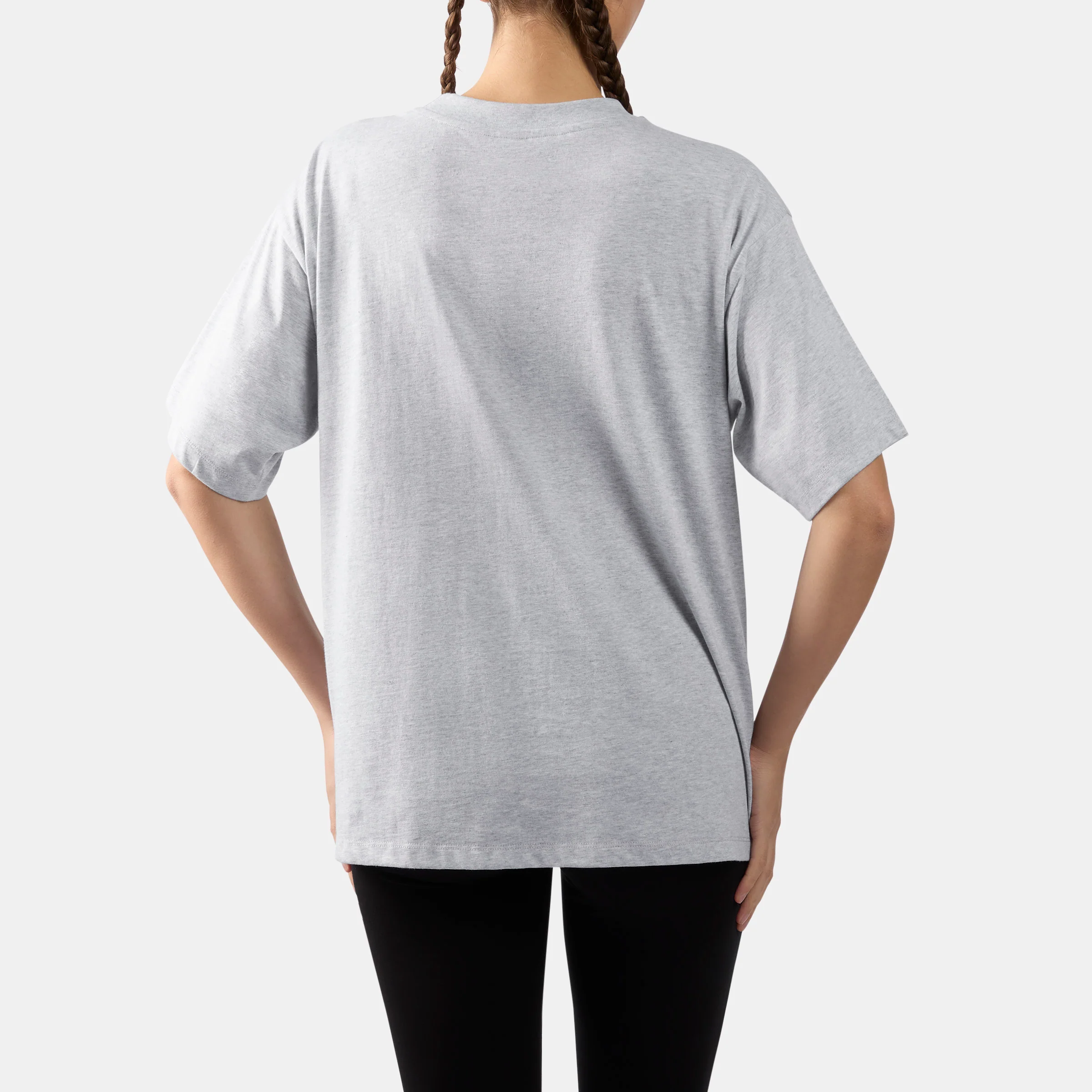 Wardrobe Essentials Tshirt Silver Marl - Image 3