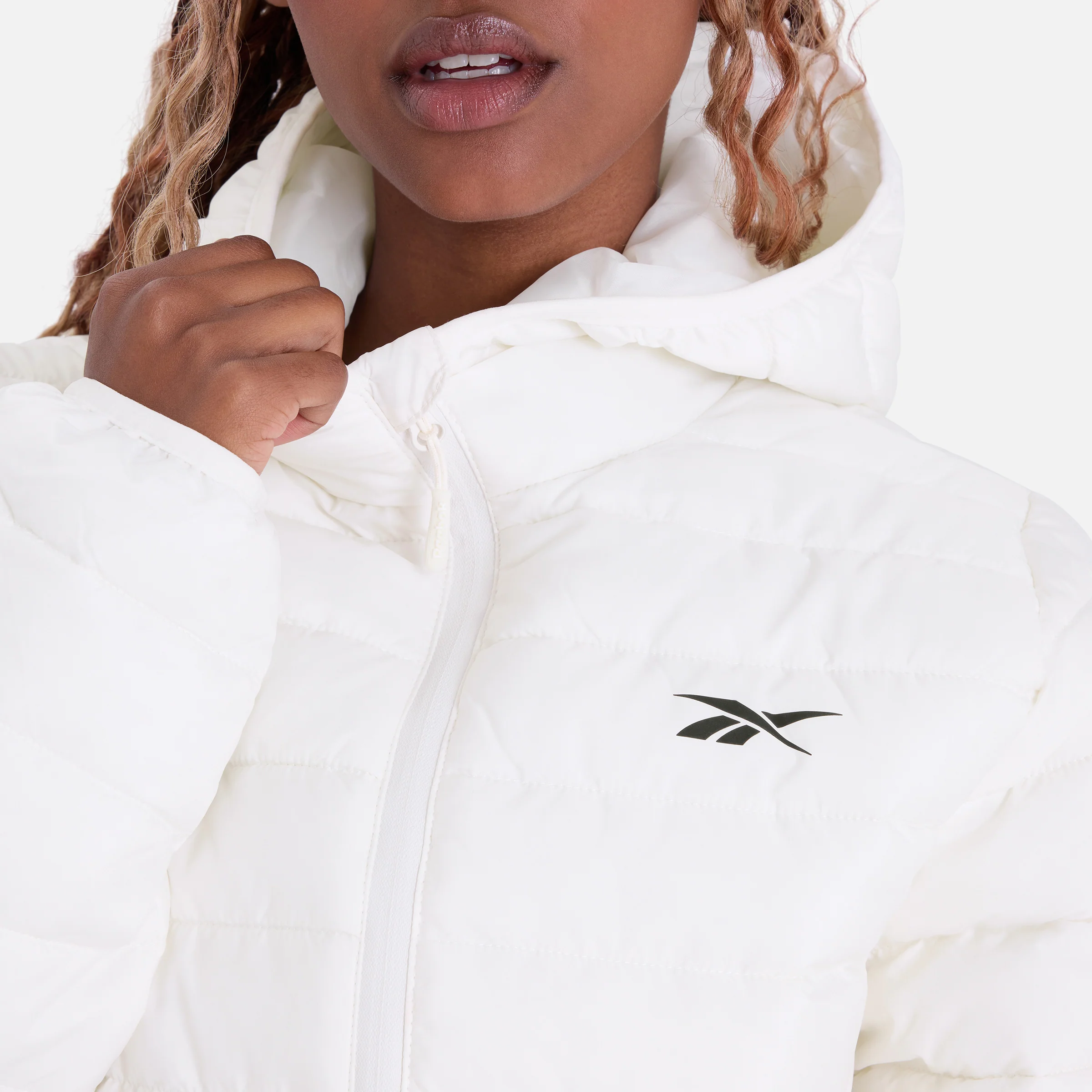 Women's Puffer Jacket Chalk - Image 3