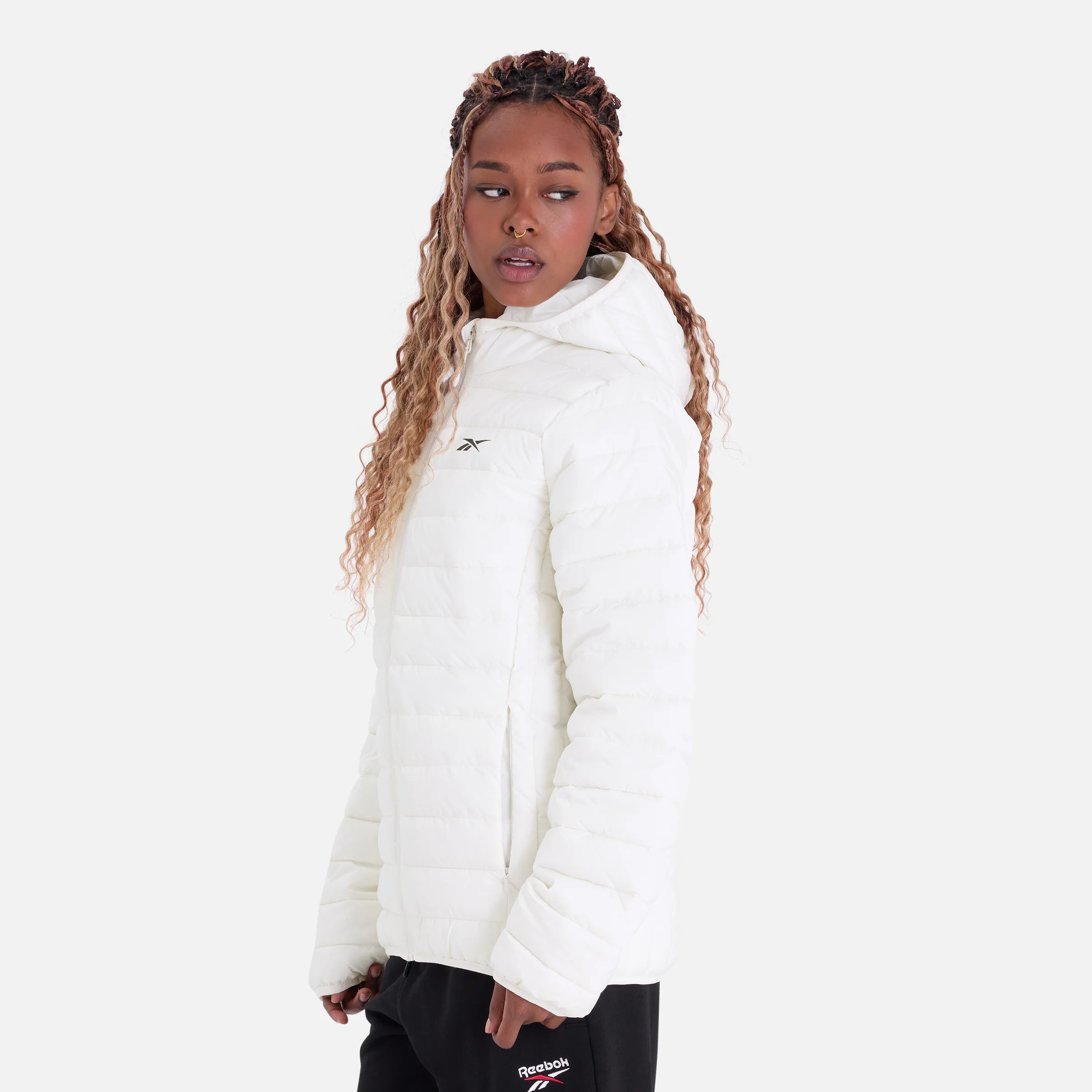 Women's Puffer Jacket Chalk - Image 4