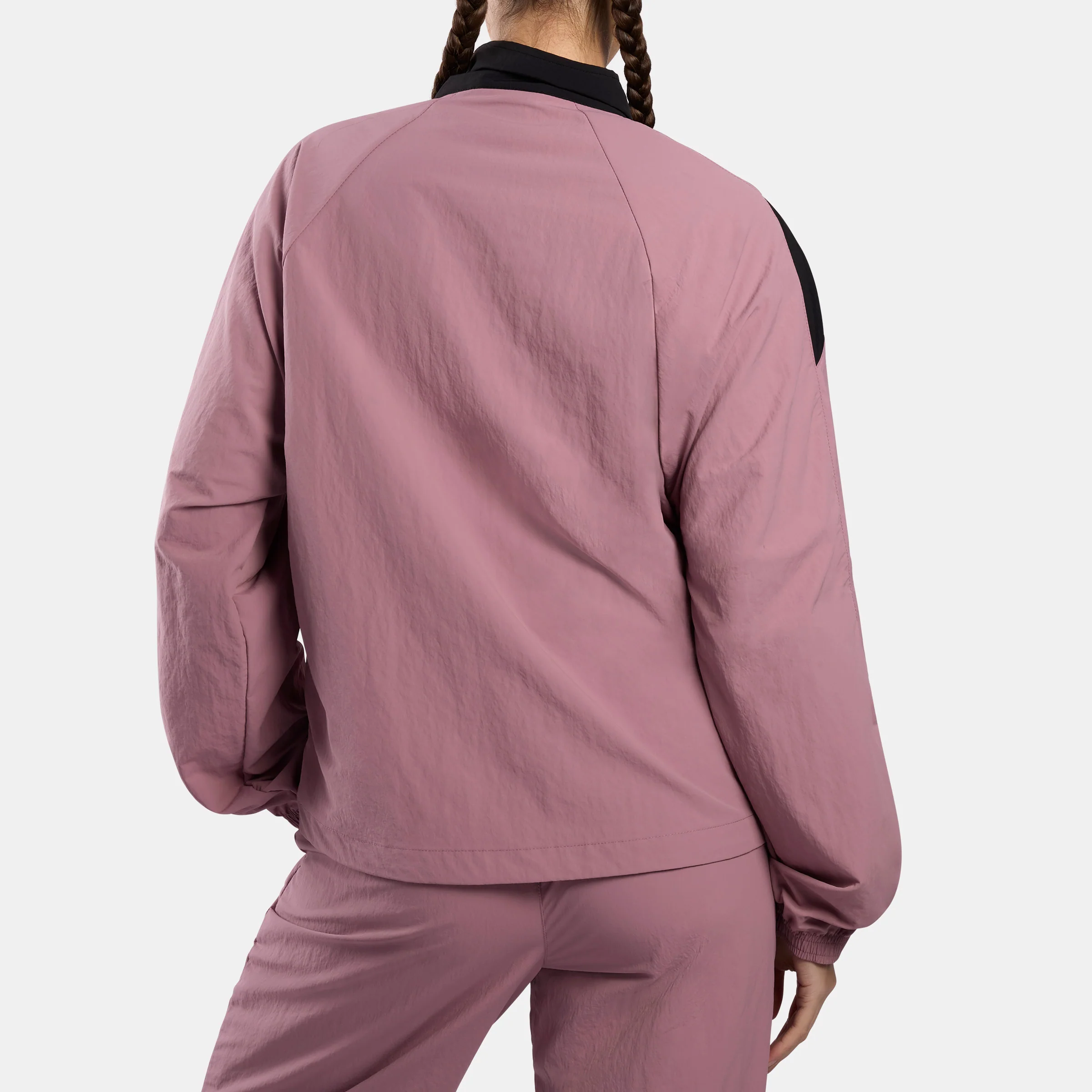Women's Icon Open Hem Tracktop Berry Chill/Black - Image 3